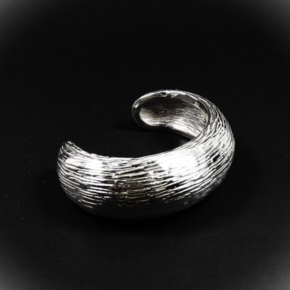 SIMON SEBBAG NWT Sterling Silver Textured Wide Cuff Bracelet - Picture 2 of 7